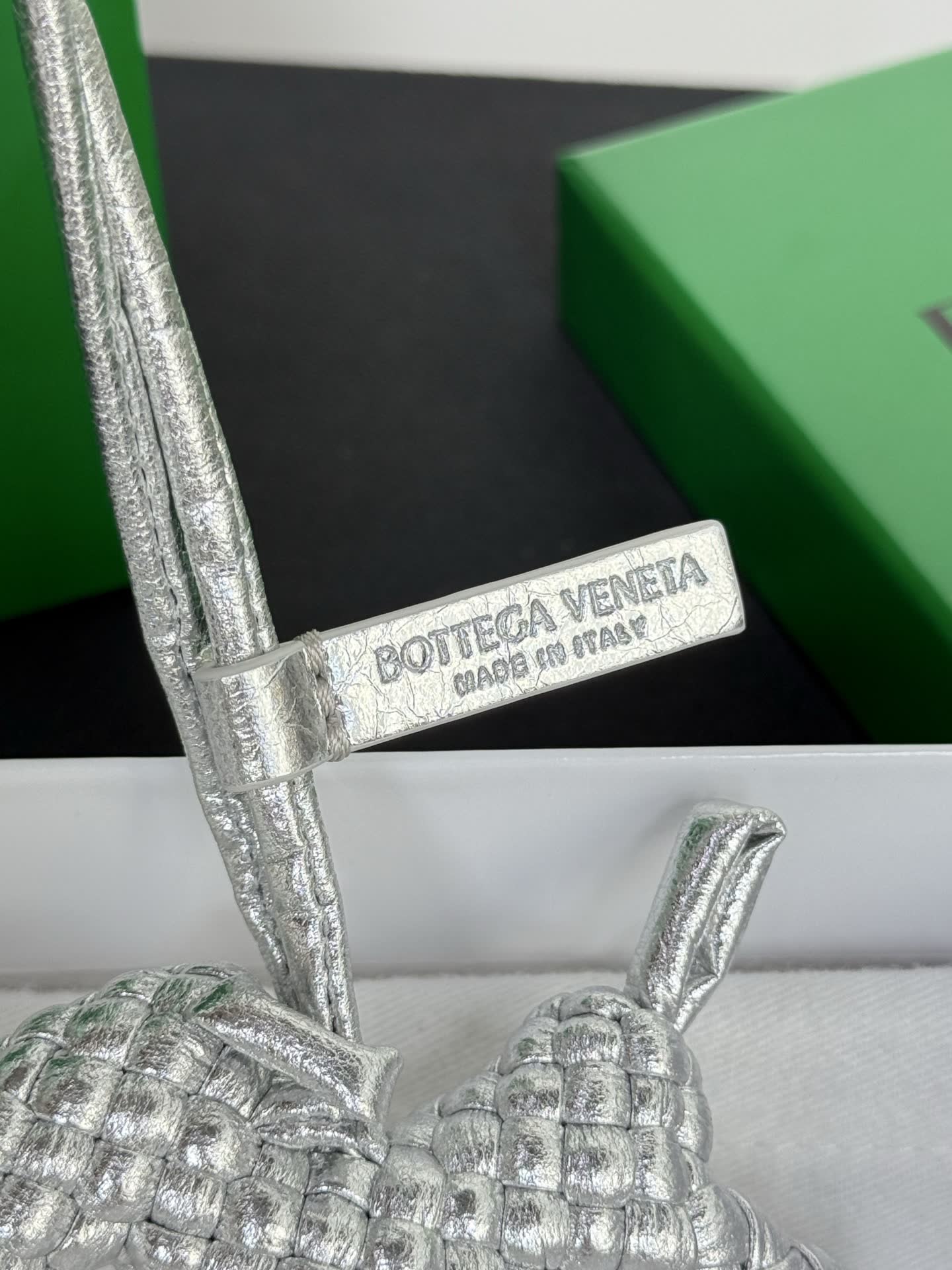 Bottega Veneta Silver Dog Charm
